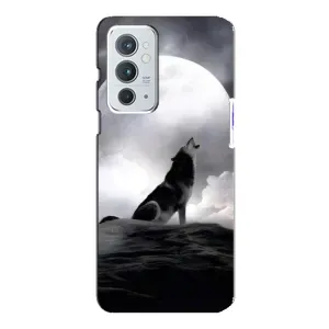 Чехол с Волком на OnePlus 9RT (Волк и луна)