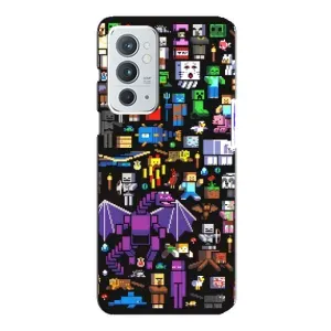 Чехол майнкрафт для OnePlus 9RT (Все персонажи)