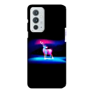Силиконовый бампер с картинкой животных для OnePlus 9RT (Яркий олень)