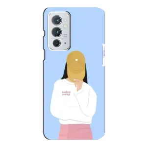Силиконовый Чехол на OnePlus 9RT с картинкой Стильных Девушек (Желтая кепка)