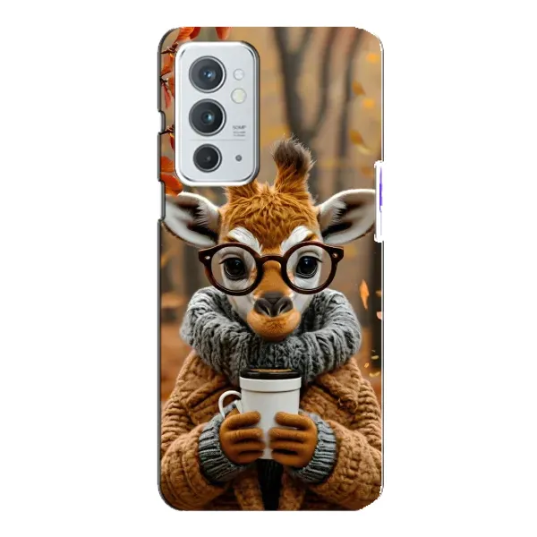 Чехол с рисунком «Жираф с кофе» для OnePlus 9RT Чехол с рисунком «Жираф с кофе» для OnePlus 9RT