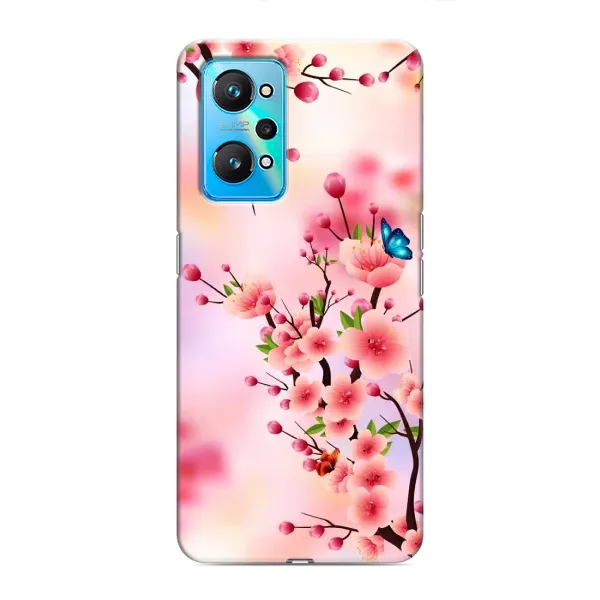 Чехол с рисунком «Бабочки на сакуре» для Realme GT Neo 2
