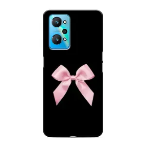 Чехол банты для Realme GT Neo 2 (Бант на черном)