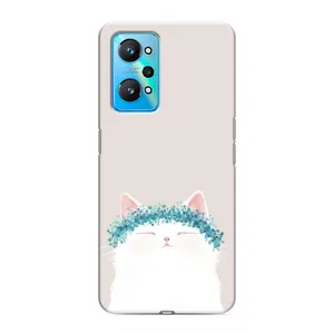 Чехол на тематику: Коты для Realme GT Neo 2 (Белый котик)