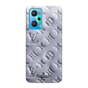 Текстурный Чехол Louis Vuitton для Реалми GT Нео 2 (Белый ЛВ)