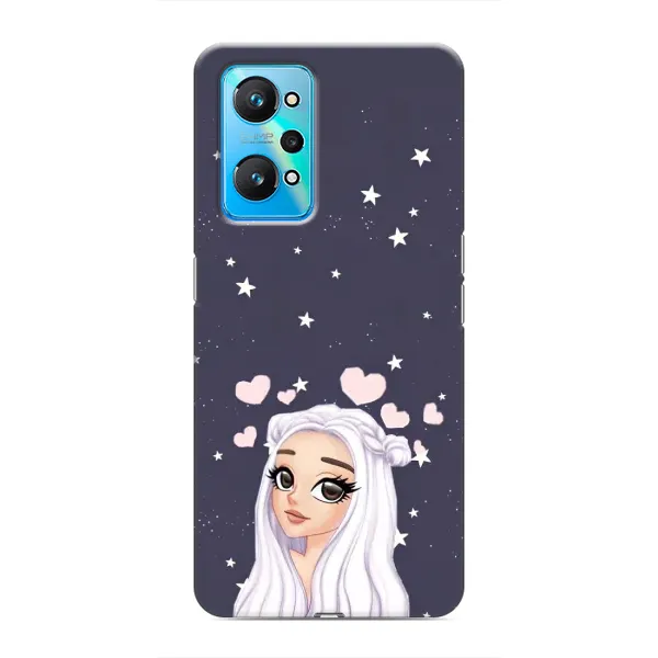 Чехол с рисунком «Девушка и сердечки» для Realme GT Neo 2 Чехол с рисунком «Девушка и сердечки» для Realme GT Neo 2