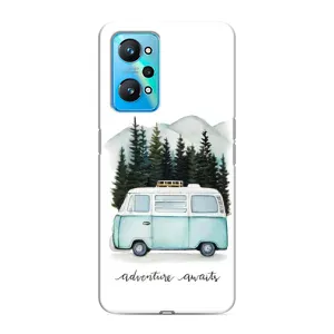 Силиконовый бампер с картинкой машины на Realme GT Neo 2 (Домик на колесах)
