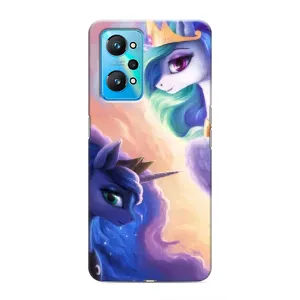 Чехол Unicorn на Realme GT Neo 2 (Единорожки на тучках)