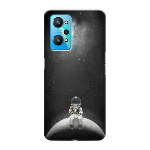 Силіконовый Чохол з принтом "Космонавти" на Realme GT Neo 2 (Космонавт романтик)