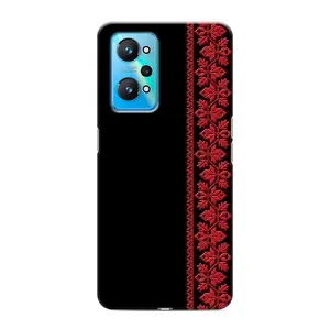 Силиконовый Чехол на Realme GT Neo 2 (Красная Вышиванка)