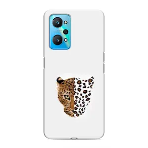 Чохол з леопардовим принтом на Realme GT Neo 2 (Леопард на білому)
