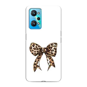Чехол банты для Realme GT Neo 2 (Леопардовый принт)