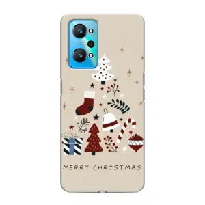 Чехол Санта Клаус для Realme GT Neo 2 (Merry Christmas)