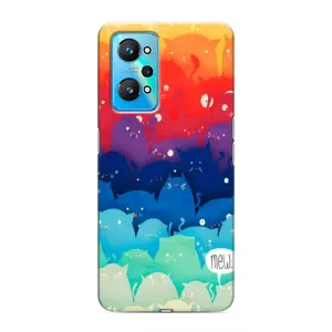 Силиконовый чехол с котиком для Realme GT Neo 2 (Mew)