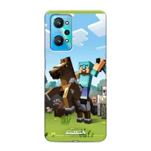 Чохли для Realme GT Neo 2 (Персонажі МайнКрафт) (На коні)