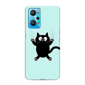 Силиконовый чехол с котиком для Realme GT Neo 2 (Падающий кот)