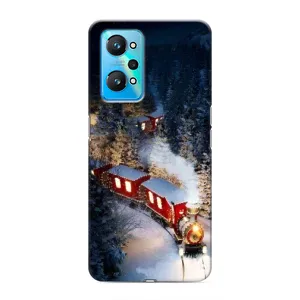 Силиконовый бампер на рождество для Realme GT Neo 2 (Поезд)