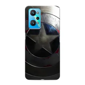 Чехол с Щитом Капитана Америки на Realme GT Neo 2 (Ретро Щит Капитана)