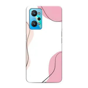 Чохол квітковий дизайн для Realme GT Neo 2 (Рожевий фон)