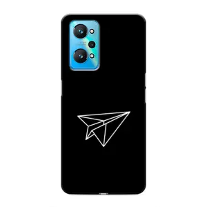 Чехол с картинками на черном фоне для Realme GT Neo 2 (Самолетик)