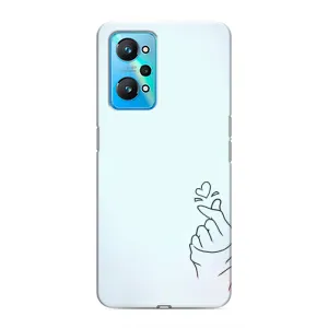 Чехлы (Знак сердечка) на Realme GT Neo 2 (Сердце на голубом)