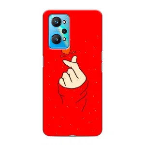 Чехлы (Знак сердечка) на Realme GT Neo 2 (Сердце на красном)