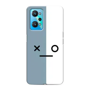 Силиконовые Чехлы (смешные стикеры) для Realme GT Neo 2 (Серо-белый)