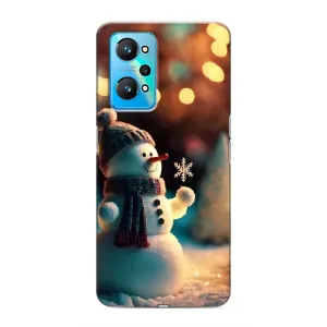 Чехлы на Новый Год Realme GT Neo 2 (Снеговик праздничный)