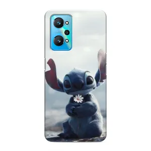 Чехол с рисунком Стич для Realme GT Neo 2 (Стич с цветочком)
