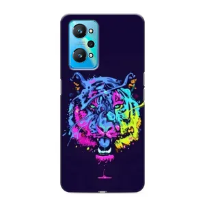Силиконовый бампер с картинкой животных для Realme GT Neo 2 (Тигр-Арт)