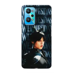 Чехлы с принтом Уэнсдей на Realme GT Neo 2 (Уэнздей с ушками)