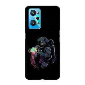 Силіконовый Чохол з принтом "Космонавти" на Realme GT Neo 2 (В руках земля)