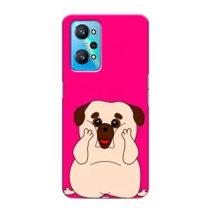 Чехол (ТПУ) Милые собачки для Realme GT Neo 2 (Веселый Мопсик)