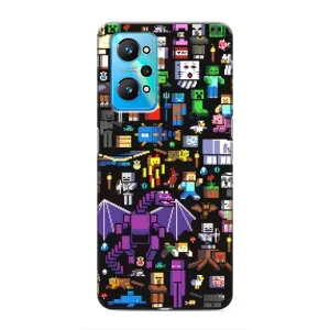 Чохол майнкрафт для Realme GT Neo 2 (Усі персонажі)