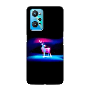 Силиконовый бампер с картинкой животных для Realme GT Neo 2 (Яркий олень)