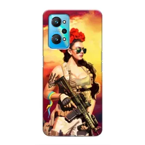 ЗСУ Чехлы (TPU) для Realme GT Neo 2 (Женщина солдат)