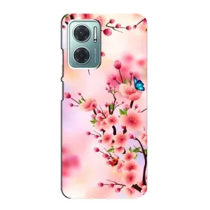 Чехол с принтом САКУРЫ на Xiaomi Redmi Note 11E (Бабочки на сакуре)