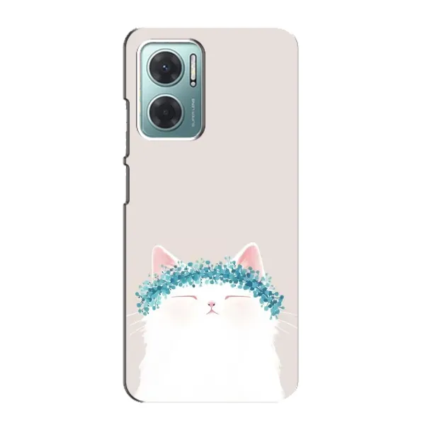 Чехол с рисунком «Белый котик» для Xiaomi Redmi Note 11E