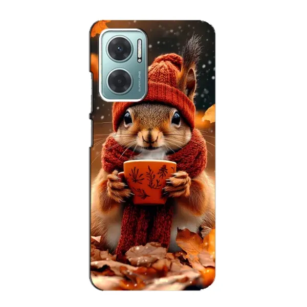 Чохол з малюнком «Білка з кавою» для Xiaomi Redmi Note 11E Чохол з малюнком «Білка з кавою» для Xiaomi Redmi Note 11E