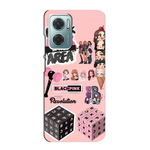 Чехол с рисунком «BLACK PINK коллаж» для Xiaomi Redmi Note 11E