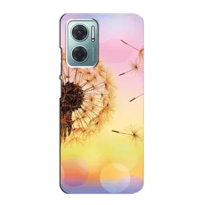 Силиконовый Чехол с одуванчиками на Xiaomi Redmi Note 11E (Цветок-одуванчик)