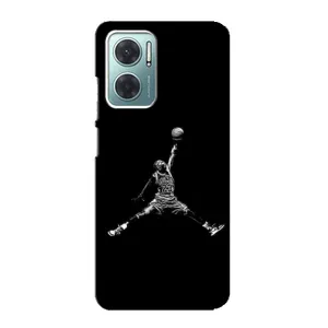 Силиконовый Чехол Nike Air Jordan на Редми Нот 11Е (Джордан)