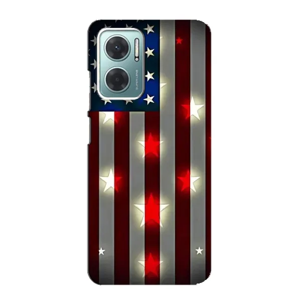Чехол с рисунком «Флаг США 2» для Xiaomi Redmi Note 11E