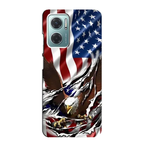 Чехол с рисунком «Флаг USA» для Xiaomi Redmi Note 11E