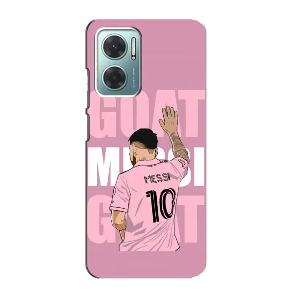 Чехол с рисунком «GOAT MESSI» для Xiaomi Redmi Note 11E