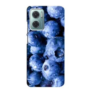 Чехол с изображением вкусной еды для Xiaomi Redmi Note 11E (Голубика)