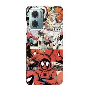 Чехол Супергерой Человека Паука на Xiaomi Redmi Note 11E (Комикс Паука)