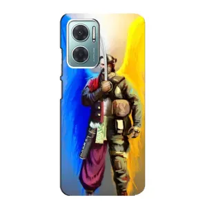 Чохол з картинкою (Патріотичний КОЗАК) на Xiaomi Redmi Note 11E (КОЗАК з крилами)