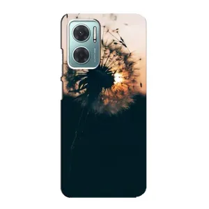 Силиконовый Чехол с одуванчиками на Xiaomi Redmi Note 11E (Красивый одуванчик)