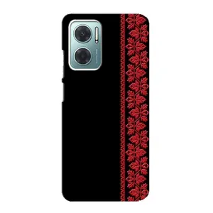 Силіконовый Чохол на Xiaomi Redmi Note 11E (Червона вишиванка)